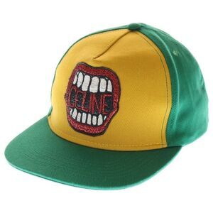 Celine 21SS Pop-up Limited Dancing Kid Baseball Cap Hat Yellow Green
